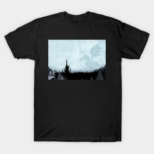 Dragon in Snowy Forest T-Shirt